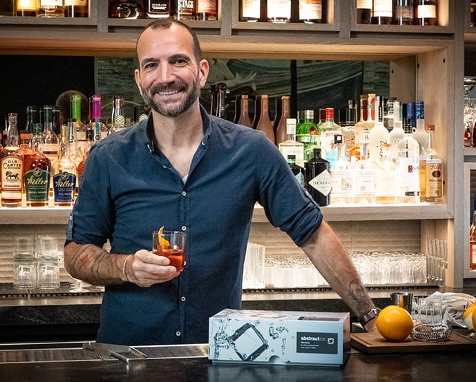 Image of Charles Joly, world champion bartender and resident mixologist for Abstract Ice